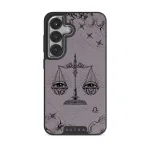 Libra - Samsung Galaxy S25 Case, Elite Dark (Magnetic) / Silver / Purple