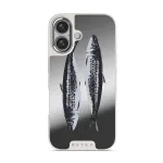 Sardinhas - iPhone 16 Case, Elite Mirror Light (MagSafe) / Silver