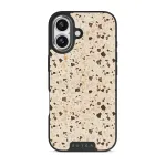 Distant Noise - Terazzo iPhone 17 Case, Elite Dark (MagSafe) / Silver