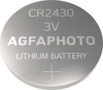 &bdquo;AgfaPhoto&ldquo; CR2430 patarei, must, 2 tk.