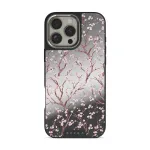 Sakura - iPhone 16 Pro Max Case, Elite Mirror Dark (MagSafe) / Silver