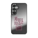 Read Me - Samsung Galaxy S25 Plus Case, Elite Mirror Dark (Magnetic) / Silver