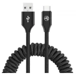 Telluri andmekaabel Pikendatav USB-t&uuml;&uuml;pi C 3A 1,8 m must