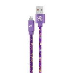 Tellur Graffiti USB-Lightning kaabel 3A 1m lilla