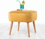 Pouf Hanah Home Moouv, kollane, 45 x 43 x 45