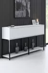 Konsool, Hanah Home, must Valge, 150 x 80 x 30, cm
