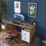 &Otilde;ppelaud, Hanah Home, HA109, p&auml;hkel Valge, 120 x 73,8 x 50