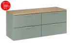 120 cm m&ouml;&ouml;blikomplekt lauaplaadiga SET-ASG B CREMONA 120CM