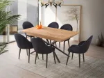 Pikendatav s&ouml;&ouml;gilaud, Hanah Home, pruun, 160 x 79 x 90