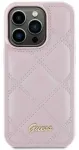 "GUHCP15XPSQSQSP Quilted Metal Logo iPhone 15 Pro Max" Pink