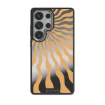 Sunny Bunny - Samsung Galaxy S25 Ultra Case, Elite Mirror Dark (Magnetic) / Silver