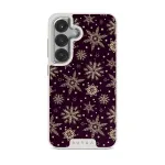 Sleeping Beauty - Snowflakes Samsung Galaxy S25 Plus Case, Elite Light (Magnetic) / Silver