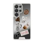 Oat Milk Please - Samsung Galaxy S25 Ultra Case, Elite Mirror Light (Magnetic) / Silver