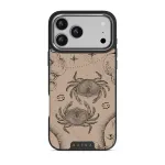 Cancer - iPhone 17 Pro Max Case, Elite Dark (MagSafe) / Silver / Beige