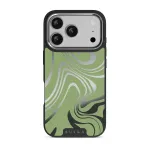 Funky Sensation - iPhone 17 Pro Case, Elite Mirror Dark (MagSafe) / Silver