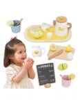 VIGA PolarB Wooden Lemonade Set Jug Tray Cups Lemon 21 pcs.