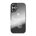 City Lights - iPhone 16 Case, Elite Mirror Dark (MagSafe) / Silver