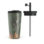 Fire Is Catching - Travel Mug, 500 ml / Flap & Straw Set