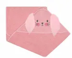 Bathing cover - 325 - TERRY - ANIMALS - size 100x100 - PINK