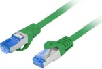 Patchcord kat.6A S/FTP LSZH CCA 0.25m zielony Fluke Passed Lanberg