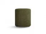 Boucle Pouf, "Dia", 1 Seat, 40x40x45, Green