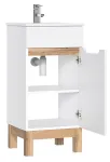 Comad Bali White 823 seina k&uuml;lge kinnitatav vannitoakapp, 40 cm, valge