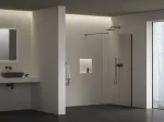 Du&scaron;ikabiinid Walk-In Air Wall, 90, Walk-In Air Wall 90 must+l&auml;bipaistev