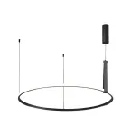 Domoletti riputatav LED-valgusti, 42 W, &Oslash;90 cm, must