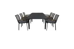 Marbella Table 160/240 - Black/Black+Dallas Dining Chair_6