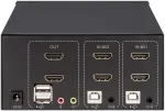 KVM-Switch 2-Port Dual-Monitor HDMI