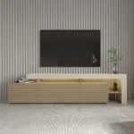 TV-alus, Hanah Home, travertiin, soe tamm, 192 x 53 x 37