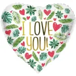 Foil Balloon Heart shaped "I Love You" 45cm