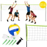 Volleyball badminton net 600x240 cm foldable durable, MOVEPRO
