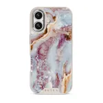 Frozen Leaves - Cute Marble iPhone 17 Case, Elite Light (MagSafe) / Silver