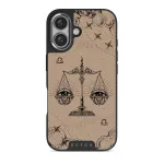 Libra - iPhone 16 Plus Case, Elite Dark (MagSafe) / Silver / Beige