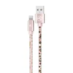 Tellur Graffiti USB-Lightning kaabel 3A 1m roosa