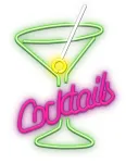 Forever Light FPNE02X &bdquo;Cocktails&ldquo; LED-neonvalgustiga dekoratsioon, 4,25 W, 70 lm, USB, 42 &times; 30 cm
