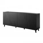 chest of drawers BARI mat black/ black matt