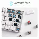 RK61 White, Red Switch, RU