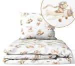 Bedding set - 5 parts - 120/90/360 - FLYING TEDDY BEAR