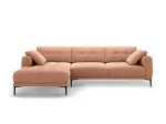 Left Velvet Sofa, "Lazio", 3 Seats, 291x174x86 Made in Europe
