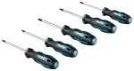 Makita screwdriver set E-10534, 5 pieces (black/blue, ergonomic, rubbe