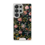 Bloomy Garden - Vintage Samsung Galaxy S25 Ultra Case, Elite Light (Magnetic) / Silver