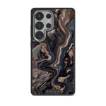 Enchanted Mirror - Marble Samsung Galaxy S25 Ultra Case, Elite Dark (Magnetic) / Silver