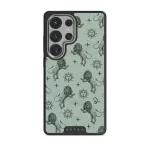 Leo - Samsung Galaxy S25 Ultra Case, Elite Dark (Magnetic) / Silver / Turquoise