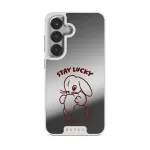 Stay Lucky - Samsung Galaxy S25 Plus Case, Elite Mirror Light (Magnetic) / Silver