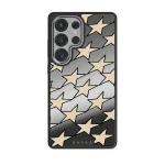 Starchaser - Samsung Galaxy S25 Ultra Case, Elite Mirror Dark (Magnetic) / Silver