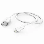 USB kaabel--Lightning Hama 1m, valge