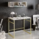 &Otilde;ppelaud, Hanah Home, valge Kuld, 90 x 75 x 60, cm