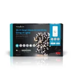 "Nedis SmartLife" dekoratiivpirnide komplekt, 100 LED, valge valgusv&auml;rviga, Wi-Fi, 10 m